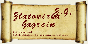 Zlatomirka Gagrčin vizit kartica